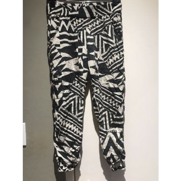 EUC Anthropologie Sam & Lavi abstract printed Joggers sz xs - Picture 1 of 4